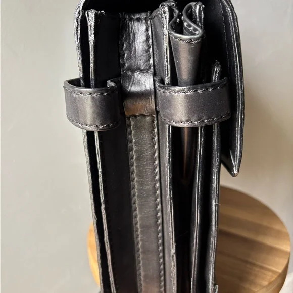 Vintage Black Leather Briefcase
